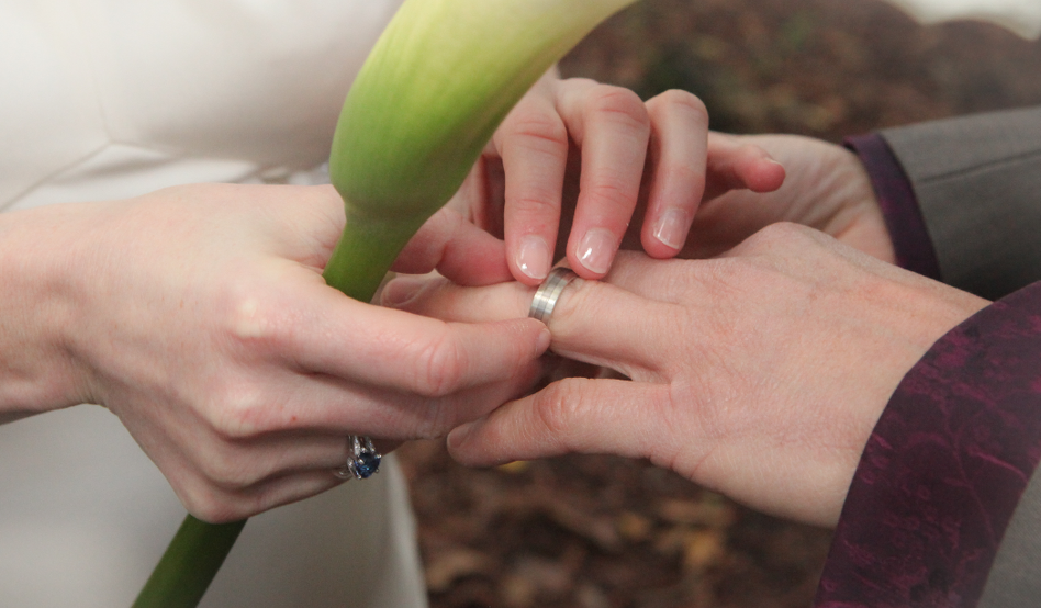 Ring on finger